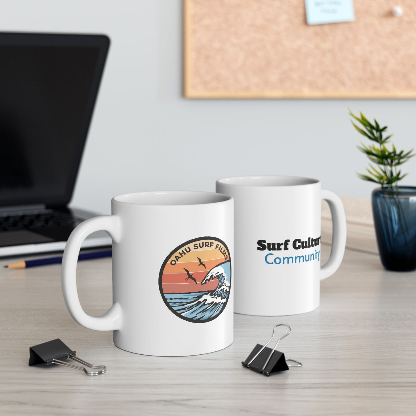 OSF Surf Culture Community Circle Logo MUG, (11oz, 15oz)